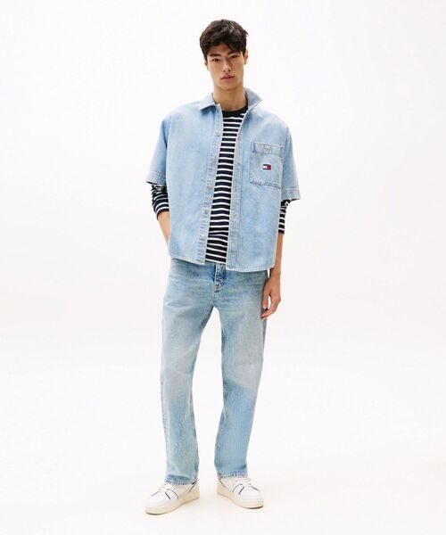 tommy jeans(トミー ジーンズ)の「デニムスケーターショートスリーブシャツ(シャツ/ブラウス・メンズ・インディゴブルー・LARGE/MEDIUM/SMALL/X-LARGE)」の3枚目の写真