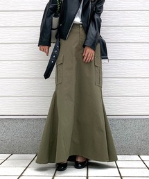 Q | ミリタリーマーメイドスカート(スカート)