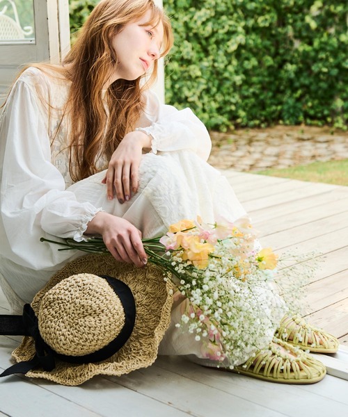 Crisp（クリスプ）の「リボンペーパーハット（ハット・レディース・ナチュラル/ブラウン・FREE）」の9枚目の写真