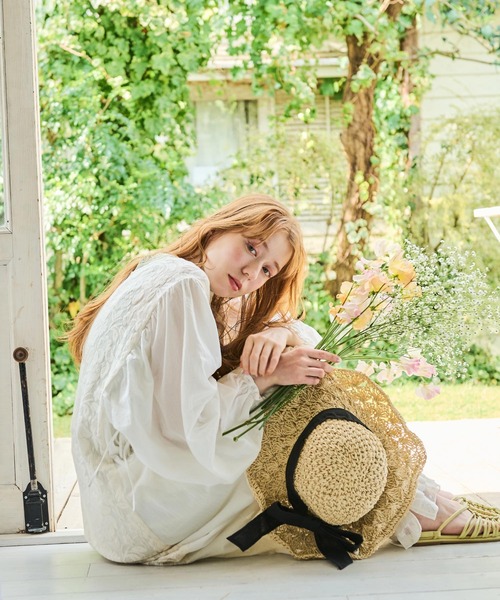 Crisp（クリスプ）の「リボンペーパーハット（ハット・レディース・ナチュラル/ブラウン・FREE）」の10枚目の写真