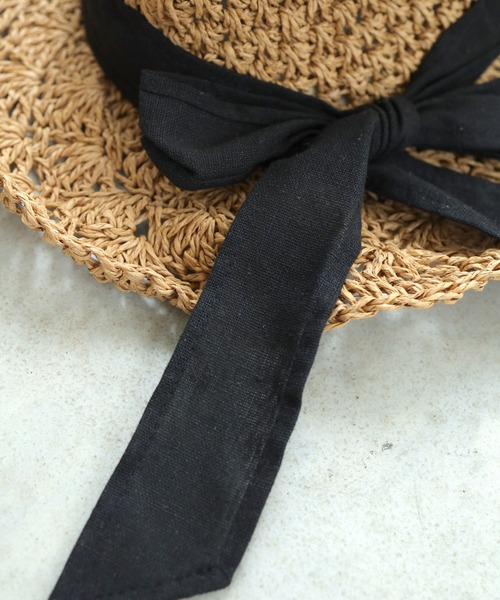 Crisp（クリスプ）の「リボンペーパーハット（ハット・レディース・ナチュラル/ブラウン・FREE）」の12枚目の写真