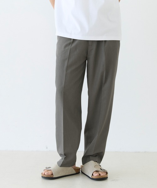 coca（coca）（コカ）の「ストレッチテーパードパンツ（スラックス・メンズ・ブラック/グレイッシュベージュ・XL/M/L）」の5枚目の写真