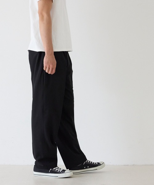 coca（coca）（コカ）の「ストレッチテーパードパンツ（スラックス・メンズ・ブラック/グレイッシュベージュ・XL/M/L）」の9枚目の写真