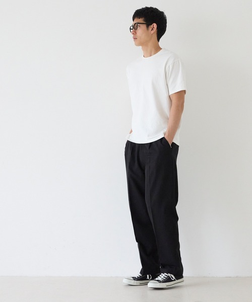 coca（coca）（コカ）の「ストレッチテーパードパンツ（スラックス・メンズ・ブラック/グレイッシュベージュ・XL/M/L）」の10枚目の写真