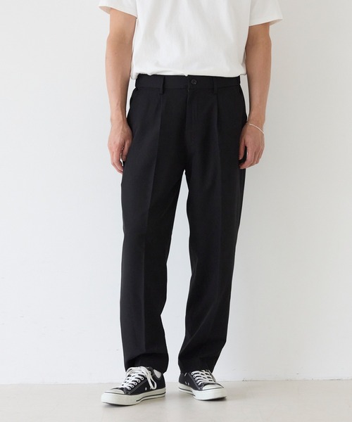 coca（coca）（コカ）の「ストレッチテーパードパンツ（スラックス・メンズ・ブラック/グレイッシュベージュ・XL/M/L）」の11枚目の写真