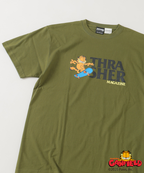 THRASHER(スラッシャー)の「Garfield × THRASHER 別注 プリントTシャツ(Tシャツ/カットソー・メンズ・ブラック系その他/カーキ/ホワイト/ボルドー/パープル・MEDIUM/LARGE)」の17枚目の写真