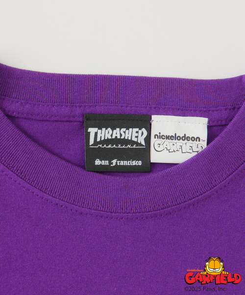 THRASHER(スラッシャー)の「Garfield × THRASHER 別注 プリントTシャツ(Tシャツ/カットソー・メンズ・ブラック系その他/カーキ/ホワイト/ボルドー/パープル・MEDIUM/LARGE)」の20枚目の写真
