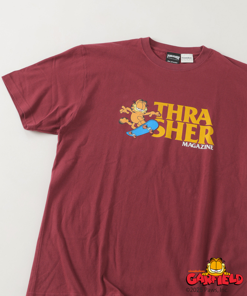 THRASHER(スラッシャー)の「Garfield × THRASHER 別注 プリントTシャツ(Tシャツ/カットソー・メンズ・ブラック系その他/カーキ/ホワイト/ボルドー/パープル・MEDIUM/LARGE)」の21枚目の写真