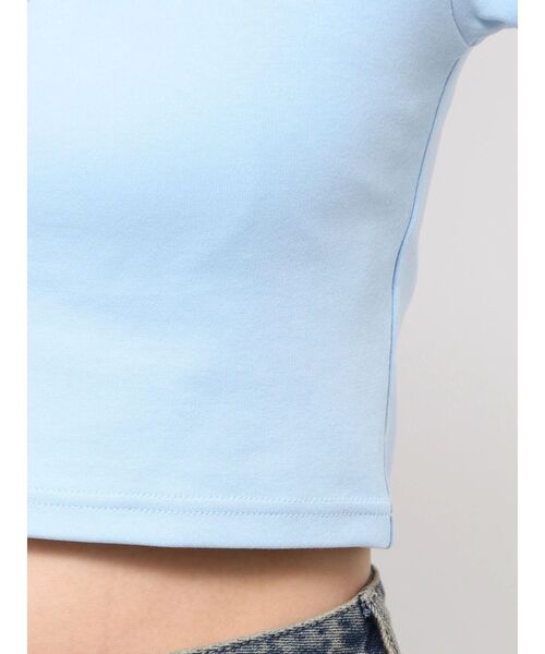 EATME(イートミー)の「スクエアネックコンパクトTシャツ(Tシャツ/カットソー・レディース・オフホワイト/ブルー/ピンク・FREE)」の9枚目の写真