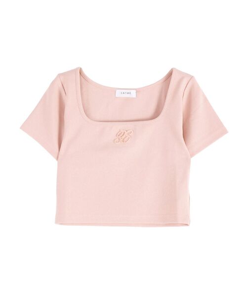 EATME(イートミー)の「スクエアネックコンパクトTシャツ(Tシャツ/カットソー・レディース・オフホワイト/ブルー/ピンク・FREE)」の16枚目の写真