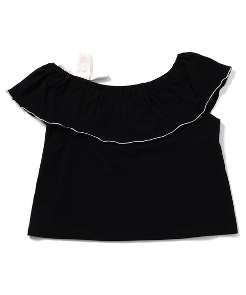 algy（アルジー）の「ワンショルガーリーT（Tシャツ/カットソー・キッズ・ブラック/オフホワイト/ライム・XX-SMALL/X-SMALL/SMALL/MEDIUM）」の8枚目の写真