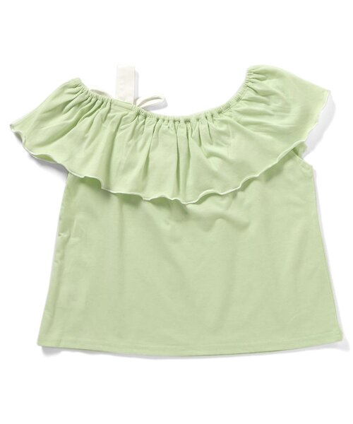 algy（アルジー）の「ワンショルガーリーT（Tシャツ/カットソー・キッズ・ブラック/オフホワイト/ライム・XX-SMALL/X-SMALL/SMALL/MEDIUM）」の6枚目の写真