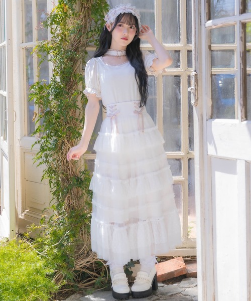 ROJITA（ロジータ）の「バックルチョーカーハートカットトップス（Tシャツ/カットソー・レディース・マルチ/ブラック/ホワイト・FREE）」の16枚目の写真