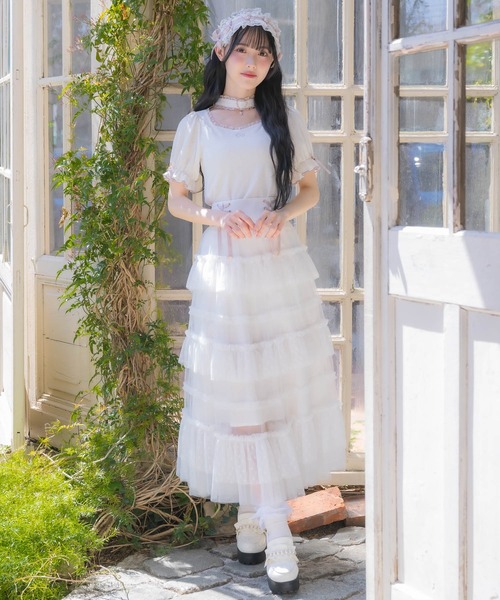 ROJITA（ロジータ）の「バックルチョーカーハートカットトップス（Tシャツ/カットソー・レディース・マルチ/ブラック/ホワイト・FREE）」の17枚目の写真