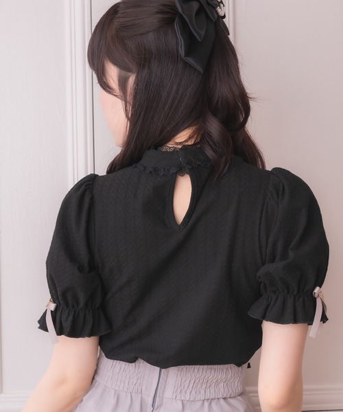 ROJITA（ロジータ）の「バックルチョーカーハートカットトップス（Tシャツ/カットソー・レディース・マルチ/ブラック/ホワイト・FREE）」の11枚目の写真