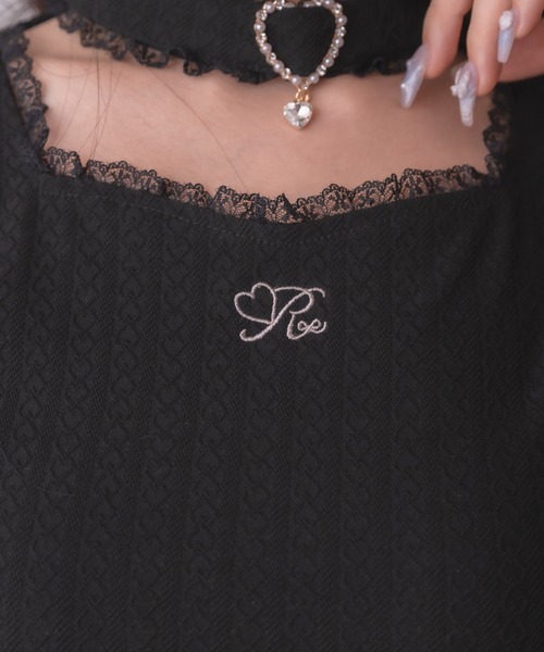 ROJITA（ロジータ）の「バックルチョーカーハートカットトップス（Tシャツ/カットソー・レディース・マルチ/ブラック/ホワイト・FREE）」の14枚目の写真