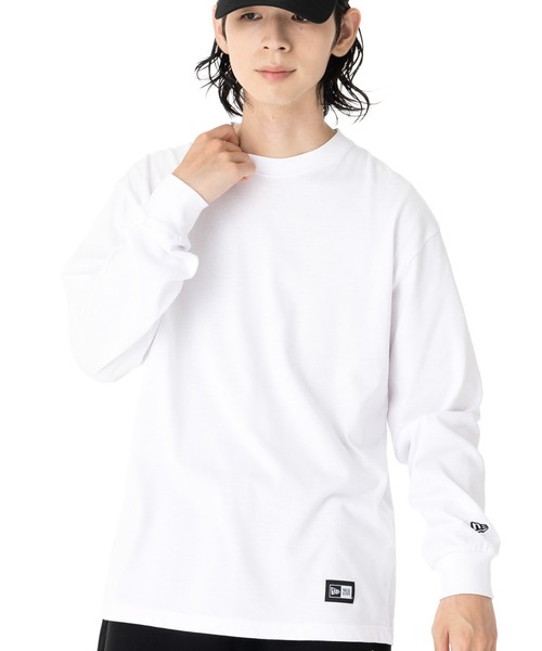 NEW ERA(ニューエラ)の「ニューエラ 長袖Tシャツ フラッグ ロゴ(Tシャツ/カットソー・メンズ・ホワイト/ブラック・XL/L/M/XXL/S)」の2枚目の写真