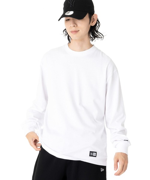 NEW ERA(ニューエラ)の「ニューエラ 長袖Tシャツ フラッグ ロゴ(Tシャツ/カットソー・メンズ・ホワイト/ブラック・XL/L/M/XXL/S)」の4枚目の写真