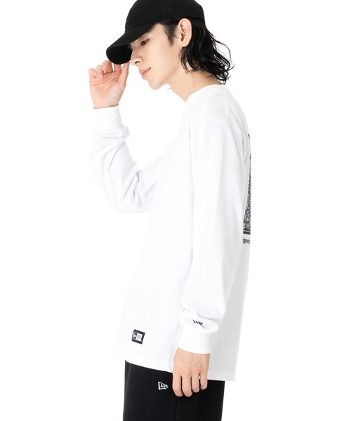 NEW ERA(ニューエラ)の「ニューエラ 長袖Tシャツ フラッグ ロゴ(Tシャツ/カットソー・メンズ・ホワイト/ブラック・XL/L/M/XXL/S)」の6枚目の写真