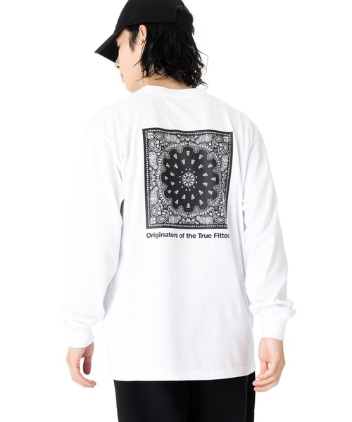NEW ERA(ニューエラ)の「ニューエラ 長袖Tシャツ フラッグ ロゴ(Tシャツ/カットソー・メンズ・ホワイト/ブラック・XL/L/M/XXL/S)」の7枚目の写真