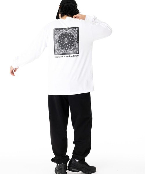 NEW ERA(ニューエラ)の「ニューエラ 長袖Tシャツ フラッグ ロゴ(Tシャツ/カットソー・メンズ・ホワイト/ブラック・XL/L/M/XXL/S)」の9枚目の写真