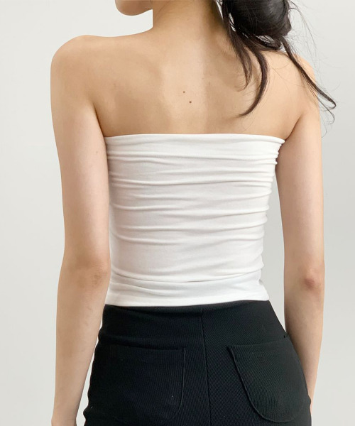 ベアトップ+チューブトップ gajess Luna Bare Top SLY | PHOTO PRINT BARE トップス (ベアトップ ) |SHEL'TTER