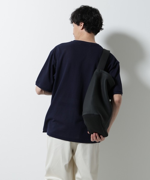 NANO universe(ナノユニバース)の「エアパッセージ ジャージーTシャツ 半袖(Tシャツ/カットソー・メンズ・ブラック/ネイビー/ブラウン・S/M/L)」の22枚目の写真