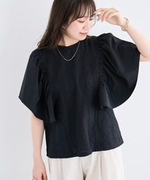 ラッフルスリーブ」に該当するレディースのTシャツ/カットソー