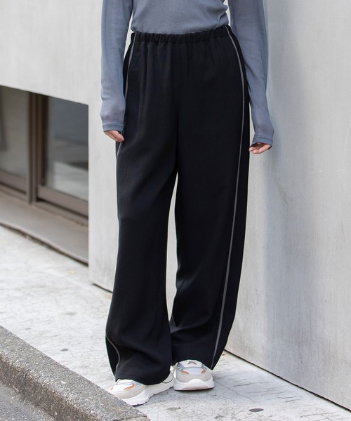 Munich(ミューニック)の「リヨセルオックスワイドパンツ(その他パンツ・レディース・ベージュ/ブルーグレー/ブラック・M/S)」の2枚目の写真