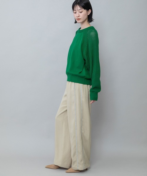 Munich(ミューニック)の「リヨセルオックスワイドパンツ(その他パンツ・レディース・ベージュ/ブルーグレー/ブラック・M/S)」の5枚目の写真