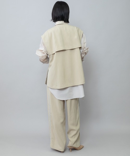 Munich(ミューニック)の「リヨセルオックスワイドパンツ(その他パンツ・レディース・ベージュ/ブルーグレー/ブラック・M/S)」の13枚目の写真