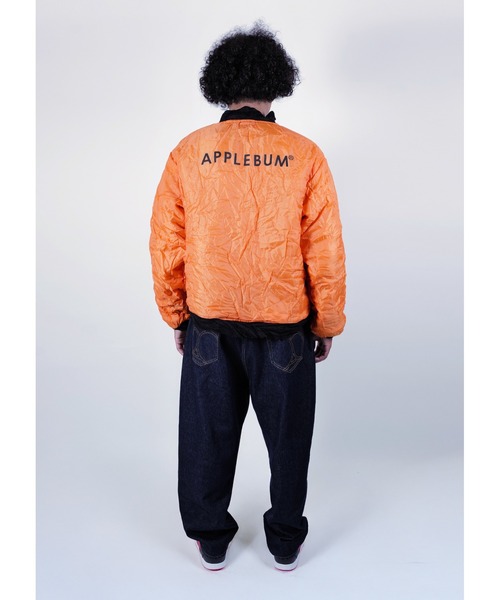 APPLEBUM（アップルバム）の「Wrinkled MA-1 Jacket（MA-1・メンズ・ブラック・X-LARGE/LARGE/MEDIUM）」の20枚目の写真