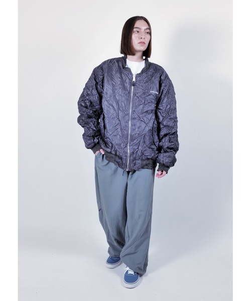 APPLEBUM（アップルバム）の「Wrinkled MA-1 Jacket（MA-1・メンズ・ブラック・X-LARGE/LARGE/MEDIUM）」の15枚目の写真