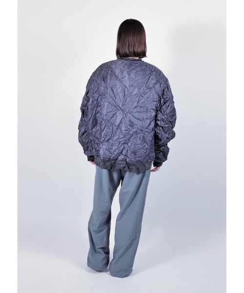APPLEBUM（アップルバム）の「Wrinkled MA-1 Jacket（MA-1・メンズ・ブラック・X-LARGE/LARGE/MEDIUM）」の5枚目の写真