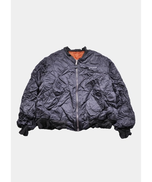 APPLEBUM（アップルバム）の「Wrinkled MA-1 Jacket（MA-1・メンズ・ブラック・X-LARGE/LARGE/MEDIUM）」の7枚目の写真
