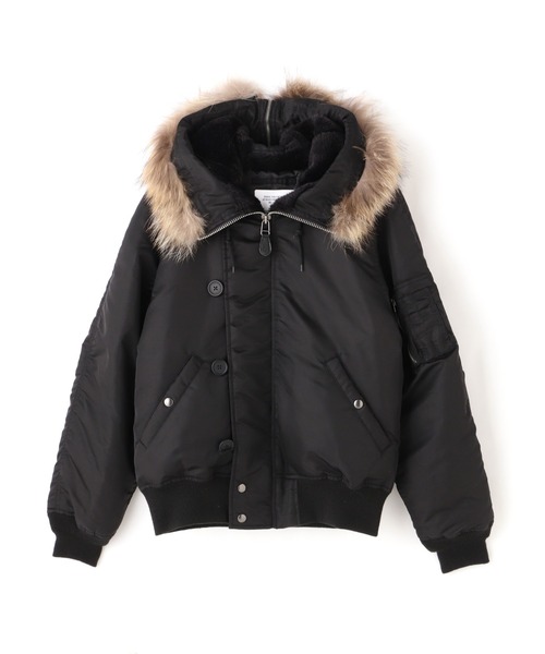 AVIREX(アヴィレックス)の「N-2B COMMERCIAL REAL FUR / N-2B コマーシャル リアルファー / AVIREX / アヴィレックス(ブルゾン・メンズ・セージグリーン/ブラック・LARGE/MEDIUM/X-LARGE/XX-LARGE)」の11枚目の写真