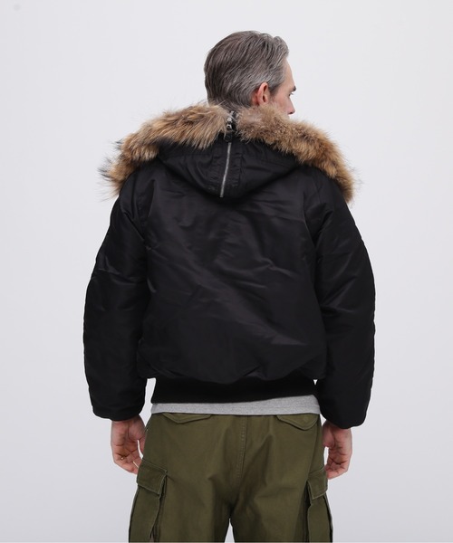 ★極美品★ アヴィレックス リアルファー N2B レースアップ ボア フード M AVIREX（アヴィレックス）の「N-2B COMMERCIAL REAL FUR / N-2B