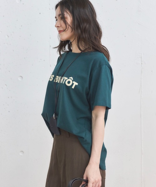 Doux archives(ドゥアルシーヴ)の「フロッキーロゴTee(Tシャツ/カットソー・レディース・チャコールグレー/オフホワイト/グリーン・FREE)」の17枚目の写真