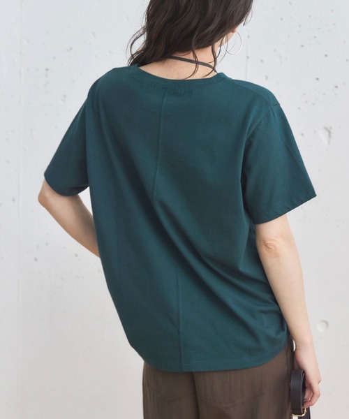 Doux archives(ドゥアルシーヴ)の「フロッキーロゴTee(Tシャツ/カットソー・レディース・チャコールグレー/オフホワイト/グリーン・FREE)」の19枚目の写真