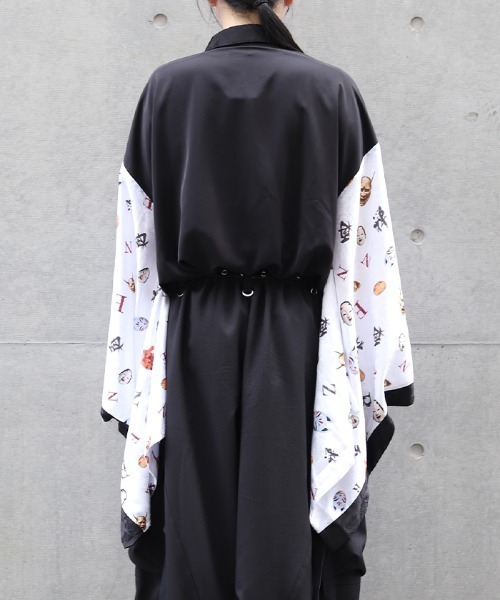 REZEN（リゼン）の「和面プリント和袖シャツ（シャツ/ブラウス・メンズ・ブラック/ライトグレー/ローズ・LARGE/MEDIUM）」の13枚目の写真
