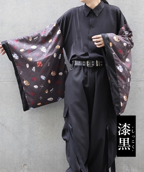 アクシーズ　和風ブラウス 衿レース付き和風ブラウス | kawaii | axes femme online shop