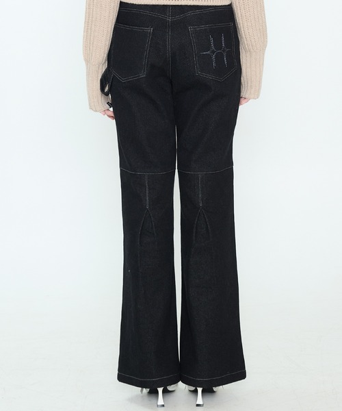 ★LUVISTRUE★CH TUCK BOOTSCUT PANTS(BLACK)★正規品/直送料込 ☆LUVISTRUE☆CH TUCK BOOTSCUT PANTS(BLACK)☆正規品/直送料込