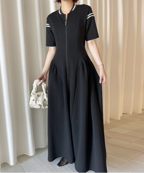 ワンピース Ameri TRUCK JACKET LIKE FLARE DRESS TRUCK JACKET LIKE FLARE DRESS（ワンピース）｜Ameri（アメリ