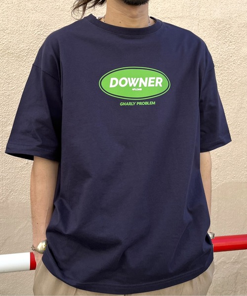 RGY(アールジーワイ)の「【RGY】DOWNERオーバルロゴビッグシルエットTシャツ(Tシャツ/カットソー・メンズ・ネイビー/ホワイト/ブラック・MEDIUM/LARGE)」の18枚目の写真