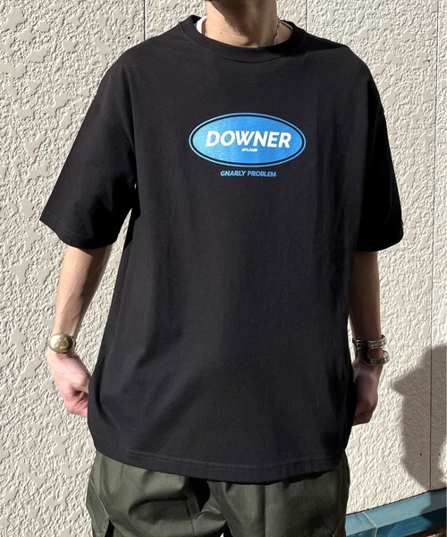 RGY(アールジーワイ)の「【RGY】DOWNERオーバルロゴビッグシルエットTシャツ(Tシャツ/カットソー・メンズ・ネイビー/ホワイト/ブラック・MEDIUM/LARGE)」の12枚目の写真