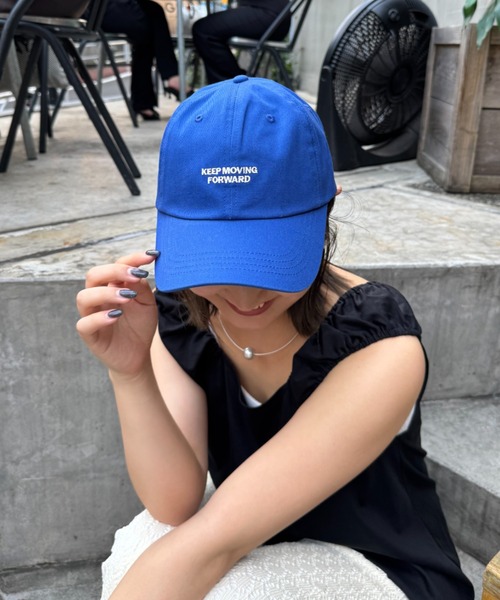 CIAOPANIC TYPY(チャオパニックティピー)の「後ろお花デザインキャップ(キャップ・レディース・ネイビー/ブルー/レッド/ベージュ/ブラウン・ONE SIZE)」の9枚目の写真