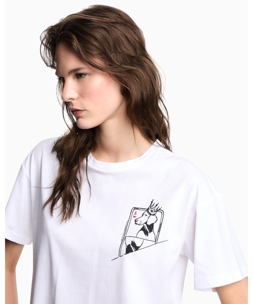 tシャツ 「エンポリオ アルマーニ」ASV We Love Dogs #28 Tシャツ オーガニックジャージー レディース エンポリオ アルマーニ】ASV We Love Dogs #28 Tシャツ