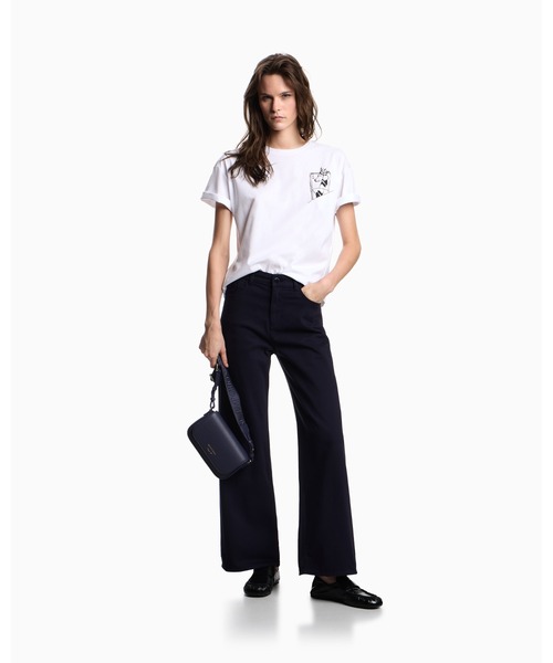 tシャツ 「エンポリオ アルマーニ」ASV We Love Dogs #28 Tシャツ オーガニックジャージー レディース エンポリオ アルマーニ】ASV We Love Dogs #28 Tシャツ