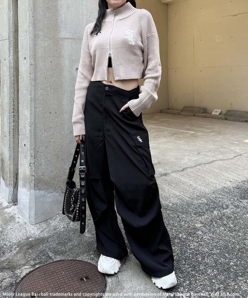 BACK TO THE FIELD（バック トゥー ザ フィールド）の「【MLB】タックカーゴパンツ（その他パンツ・レディース・グレー/ブラック/ブラウン・FREE）」の5枚目の写真