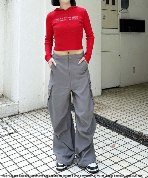 BACK TO THE FIELD（バック トゥー ザ フィールド）の「【MLB】タックカーゴパンツ（その他パンツ・レディース・グレー/ブラック/ブラウン・FREE）」の22枚目の写真